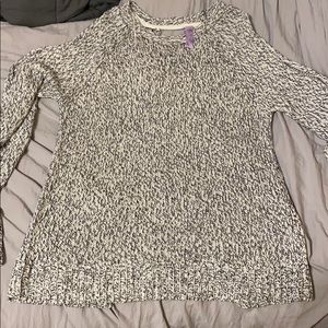 Black and white sweater